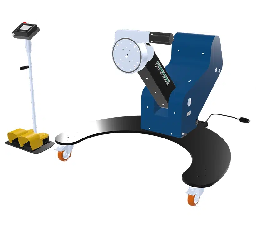 Positionneur ergonomique ERGO360° de NEODITECH permettant la manipulation, le maintient et la rotation de pièces sous tous les angles, jusqu'à 200 kg