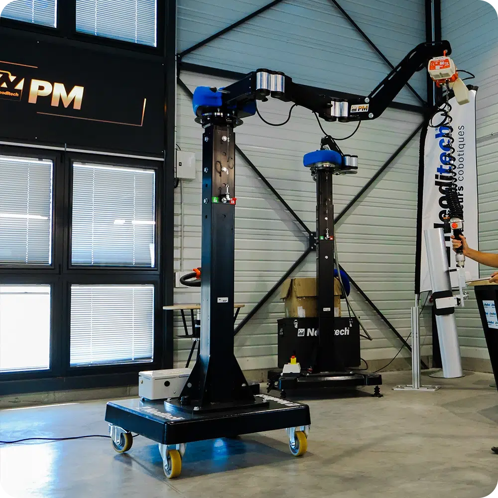Neoditech fixed and mobile lifting jib crane – ergonomic material handling distributor Europe solution