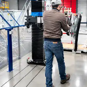 Neoditech SCARA industrial manipulator arm in the railway industry